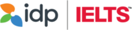 The logo of IDP IELTS