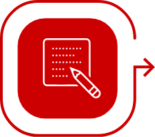 Icon representing the application process, including writing and submitting documents like a Letter of Recommendation (LOR), which is essential for applying to German universities for studying abroad in Germany