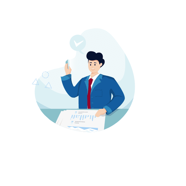 Profile Evaluation A professional consultant reviewing documents, symbolizing the services of visa consultants who provide expert guidance and profile evaluation for a Germany student visa. Represents visa consultancy support for students aspiring to study a bachelor's degree in Germany.