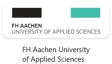 Logo of FH Aachen University of Applied Sciences, a German public university known for offering Studienkolleg programs for freshman year students, providing a strong foundation in the German language