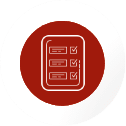 Icon representing a checklist with checkmarks, relevant to studying medicine or pursuing an MBBS in Germany at German universities.