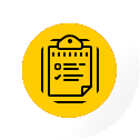 An icon of a clipboard with a checklist represents the test as exam process, highlighting its significance in pursuing mbbs or medical studies in Germany.